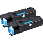 Pack de 2 Dell 593-10259 (KU051) toner compatibles alta capacidad cyan (Ink Hero)