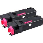 Pack de 2 Dell 593-10261 (WM138 / KU055) toner compatibles alta capacidad magenta (Ink Hero)