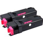 Pack de 2 Dell 593-10315 / 593-10323 (FM067) toner compatibles alta capacidad magenta (Ink Hero)