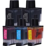 Pack de 5 Brother LC900 cartuchos de tinta compatibles (Ink Hero)