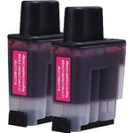 Pack de 2 Brother LC900M cartuchos de tinta magenta compatibles (Ink Hero)