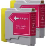 Pack de 2 Brother LC970M cartuchos de tinta compatibles magenta (Ink Hero)