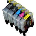 Pack de 5 Brother LC1240 (LC1220) cartuchos de tinta compatibles alta capacidad (Ink Hero)