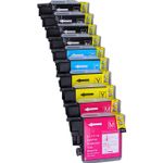 Pack de 10 Brother LC985 cartuchos de tinta compatibles (Ink Hero)