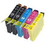 Pack de 5 Epson 16XL XXL cartuchos de tinta compatibles alta capacidad (Ink Hero)