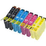 Pack de 8 Epson 16XL XXL cartuchos de tinta compatibles alta capacidad (Ink Hero)