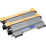 Pack de 2 Brother TN2220 (TN2210) toner compatibles alta capacidad negro (Ink Hero)