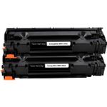 Pack de 2 HP 36A (CB436A) toner compatibles negro (Ink Hero)