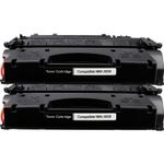 Pack de 2 HP 05X (CE505X) toner compatibles alta capacidad negro (Ink Hero)