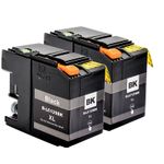 Pack de 2 Brother LC129BK cartuchos de tinta compatibles ultra alta capacidad (Ink Hero)