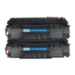 Pack de 2 HP 53A (Q7553A) toner compatibles negro (Ink Hero)