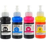 Pack de 4 Epson T664 botellas de tinta compatibles alta capacidad (Ink Hero)