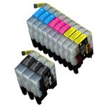 Pack de 12 Brother LC1240 (LC1220) cartuchos de tinta compatibles alta capacidad (Ink Hero)