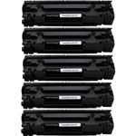 Pack de 5 Canon 728 toner compatibles negro (Ink Hero)