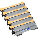 Pack de 5 Brother TN2220 (TN2210) toner compatibles alta capacidad negro (Ink Hero)