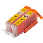 Pack de 2 Canon CLI-551XL cartuchos de tinta compatibles alta capacidad amarillo (Ink Hero)