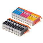 Pack de 20 Canon PGI-550XL & CLI-551XL cartuchos de tinta compatibles alta capacidad (Ink Hero)