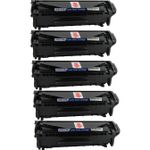 Pack de 5 HP 12A (Q2612A) toner compatibles negro (Ink Hero)