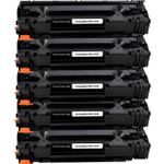 Pack de 5 HP 36A (CB436A) toner compatibles negro (Ink Hero)