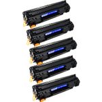 Pack de 5 HP 83A (CF283A) toner compatibles negro (Ink Hero)