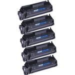 Pack de 5 HP 12X (Q2612X) toner compatibles alta capacidad negro (Ink Hero)