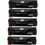 Pack de 5 HP 35A (CB435A) toner compatibles negro (Ink Hero)