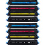 Pack de 8 HP 124A toner compatibles (Ink Hero)