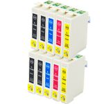 Pack de 10 Epson T0715 cartuchos de tinta compatibles (Ink Hero)