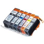 Pack de 6 Canon PGI-520 & CLI-521 cartuchos de tinta compatibles (Ink Hero)