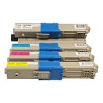 Pack de 4 Oki C310DN, C330DN, MC361, MC362DN, C331DN toner compatibles (Ink Hero)