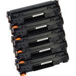 Pack de 5 Canon 712 toner compatibles negro (Ink Hero)