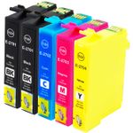 Pack de 5 Epson 27XL cartuchos de tinta compatibles alta capacidad (Ink Hero)