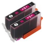 Pack de 2 HP 364XL (CB324EE) cartuchos de tinta compatibles alta capacidad magenta (Ink Hero)