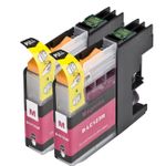 Pack de 2 Brother LC123 (LC121) cartuchos de tinta compatibles alta capacidad magenta (Ink Hero)