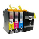 Pack de 4 Brother LC129 & LC125 cartuchos de tinta compatibles super alta capacidad (Ink Hero)