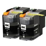 Pack de 2 Brother LC229BK cartuchos de tinta compatibles super alta capacidad negro (Ink Hero)