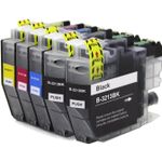 Pack de 5 Brother LC3213 cartuchos de tinta compatibles alta capacidad (Ink Hero)