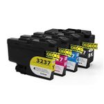 Pack de 4 Brother LC3237 cartuchos de tinta compatibles super alta capacidad (Ink Hero)