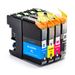 Pack de 4 Brother LC227 & LC225 cartuchos de tinta compatibles super alta capacidad (Ink Hero)