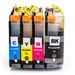 Pack de 4 Brother LC227 & LC225 cartuchos de tinta compatibles super alta capacidad (Ink Hero)