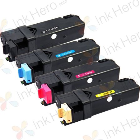 Pack de 4 Dell 1320c toner compatibles alta capacidad (Ink Hero)