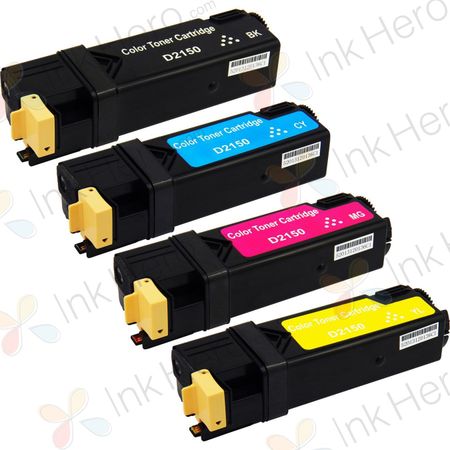 Pack de 4 Dell 2150 / 2155 toner compatibles alta capacidad (Ink Hero)