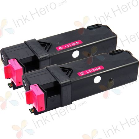 Pack de 2 Dell 593-10261 (WM138 / KU055) toner compatibles alta capacidad magenta (Ink Hero)