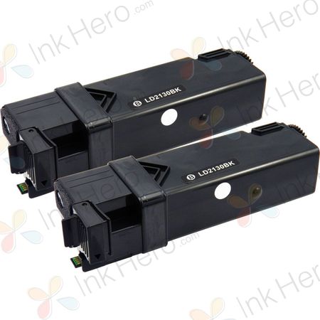 Pack de 2 Dell 593-10312 / 593-10320 (FM064) toner compatibles alta capacidad negro (Ink Hero)