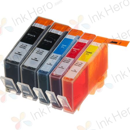 Pack de 5 HP 920XL cartuchos de tinta compatibles alta capacidad (Ink Hero)