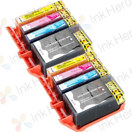 Pack de 8 HP 934XL & 935XL cartuchos de tinta compatibles alta capacidad (Ink Hero)