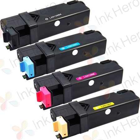 Pack de 4 Xerox Phaser 6128 toner compatibles (Ink Hero)