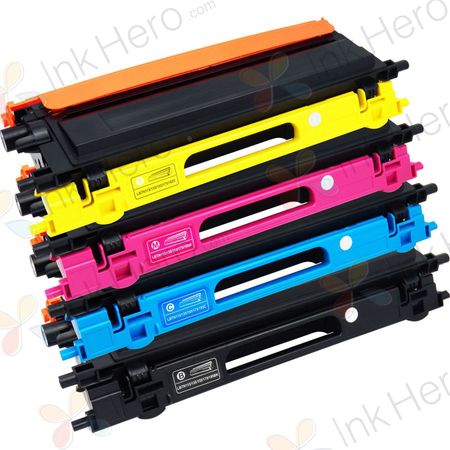 Pack de 4 Brother TN135 (TN130) toner compatibles alta capacidad (Ink Hero)