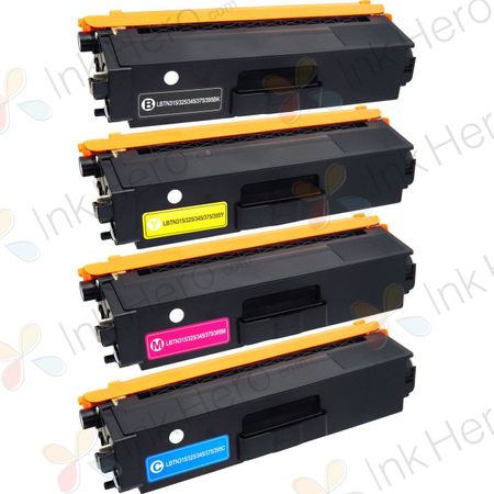 Pack de 4 Brother TN325 (TN320) toner compatibles alta capacidad (Ink Hero)