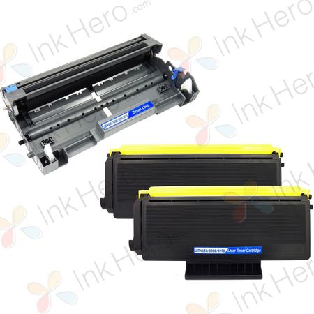 Pack de 3 Brother TN3280 & DR3200 toner & tambor compatibles alta capacidad (Ink Hero)